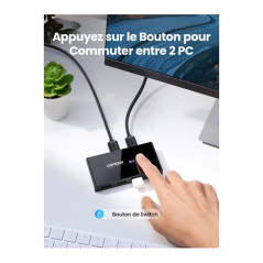 Ugreen Switch Commutateur 2x4 USB 3.0 (30768)