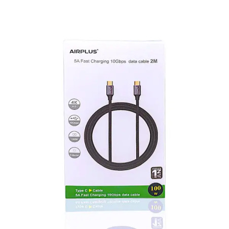 AIRPLUS 5A Fast Charging 10Gbps data cable 2M