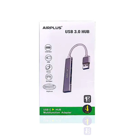 AIRPLUS USB 3.0 HUB 4 IN 1