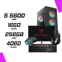 PC Gamer Ryzen 5 5600 RTX 4060 + Ecran 24″ 180Hz+ combo Rapoo