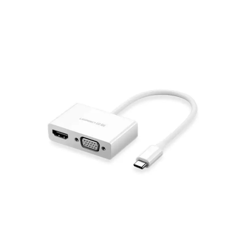 Ugreen Convertisseur USB-C to HDMI+VGA Blanc (30843)