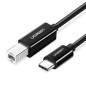 Ugreen Cable imprimante USB-C to BM Noir 2M (50446)