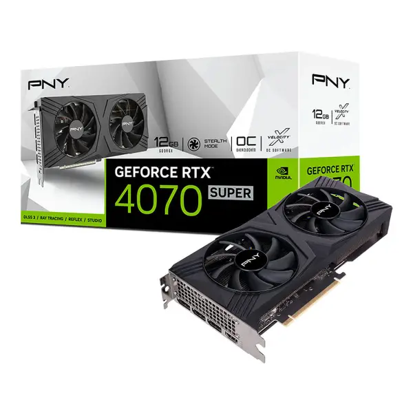 PNY RTX 4070 SUPER 12 Go VERTO DUAL FAN OC