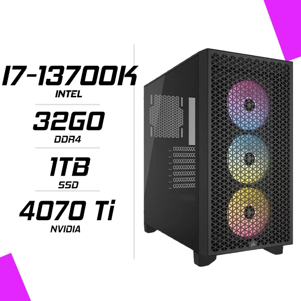 PC Gamer Intel i7-13700K RTX 4070 Ti