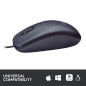 Logitech B100 Optical USB Souris Noir