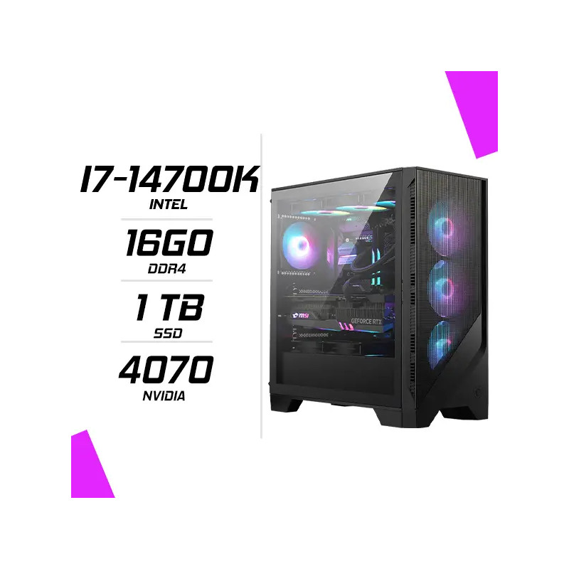 PC Gamer Intel i7-14700K RTX 4070