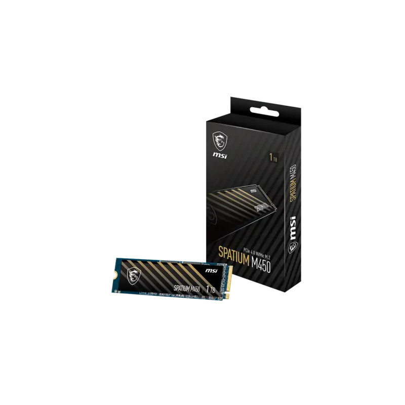 MSI SSD Interne SPATIUM m450 PCIe 4.0 NVME M.2 1TB