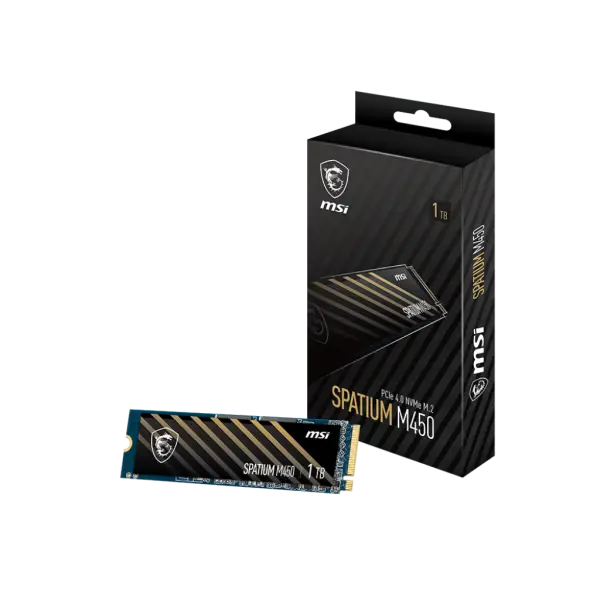 MSI SSD Interne SPATIUM m450 PCIe 4.0 NVME M.2 1TB