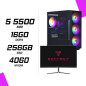 PC Gamer AMD Ryzen5 5500 RTX 4060 + Ecran 24″ 180Hz