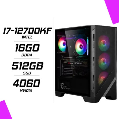 PC Gamer Intel i7-12700KF RTX 4060