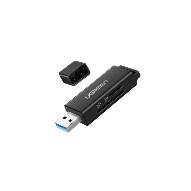 Ugreen Lecteur carte mémoire SD/TF USB 3.0 (2en1) Noir (40752)