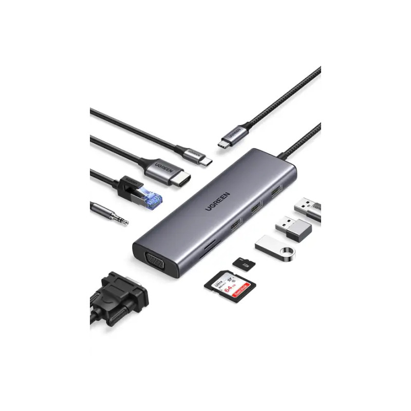 HUB USB-C Ugreen 10 en 1 (15601)