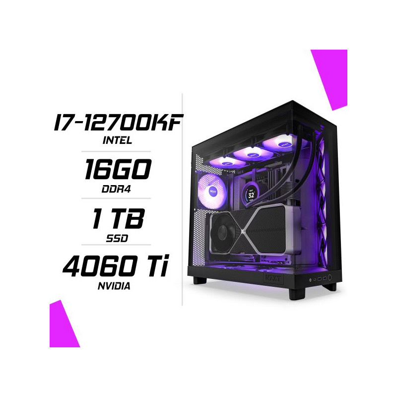 PC Gamer Intel i7-12700KF RTX 4060 Ti