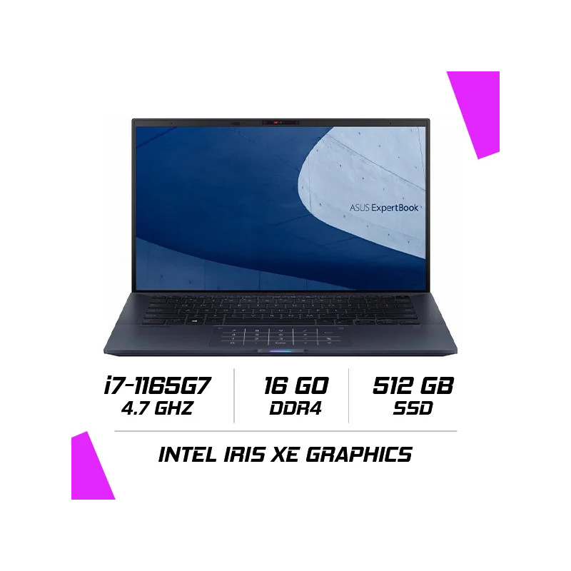 Asus ExpertBook B9 B9400CEA-KC1203 (i7-1165G7/16GB DDR4/512GB SSD/Intel Iris Xe/14" FHD)