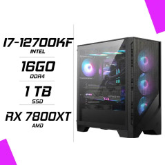 PC Gamer Intel i7-12700KF RX 7800XT