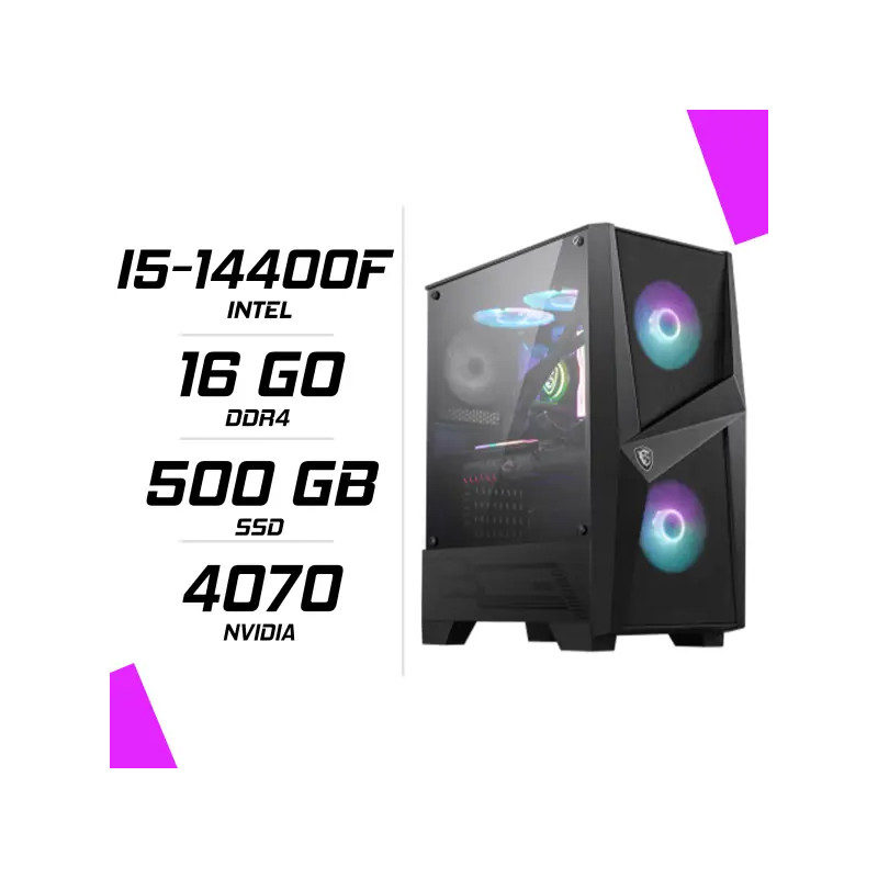 PC Gamer Intel i5-14400F RTX 4070