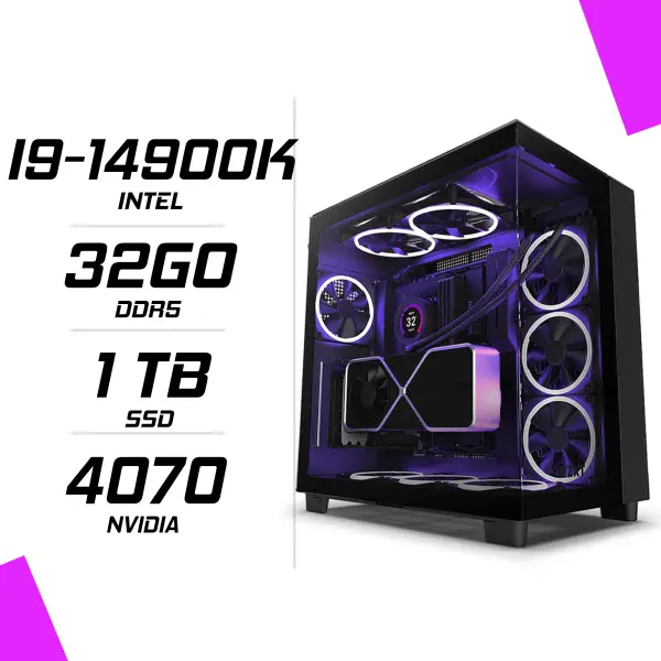 PC Gamer Intel i9-14900K RTX 4070