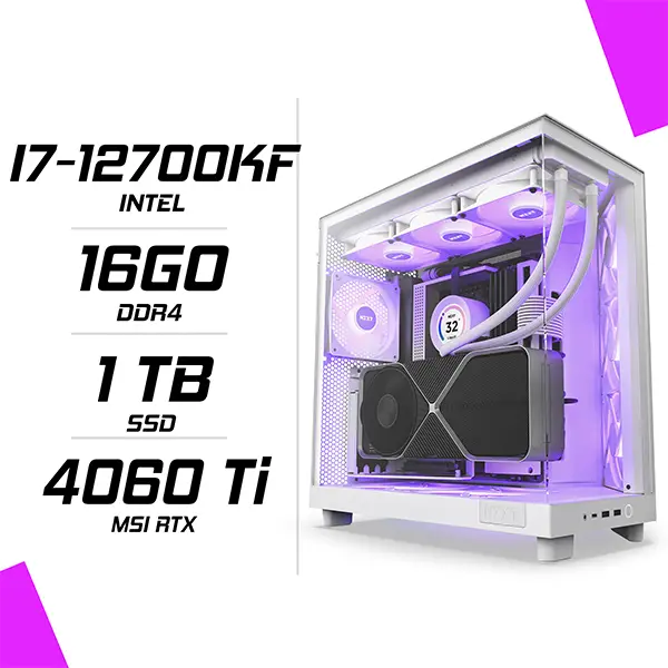 PC Gamer Intel i7-12700KF RTX 4060 Ti