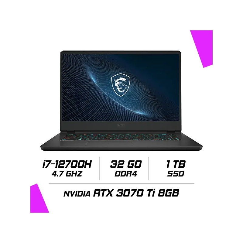 MSI Vector GP66 12UGS-434MA (i7-12700H/32GB/1TB SSD/RTX3070 Ti 8GB/15.6'' 165Hz)