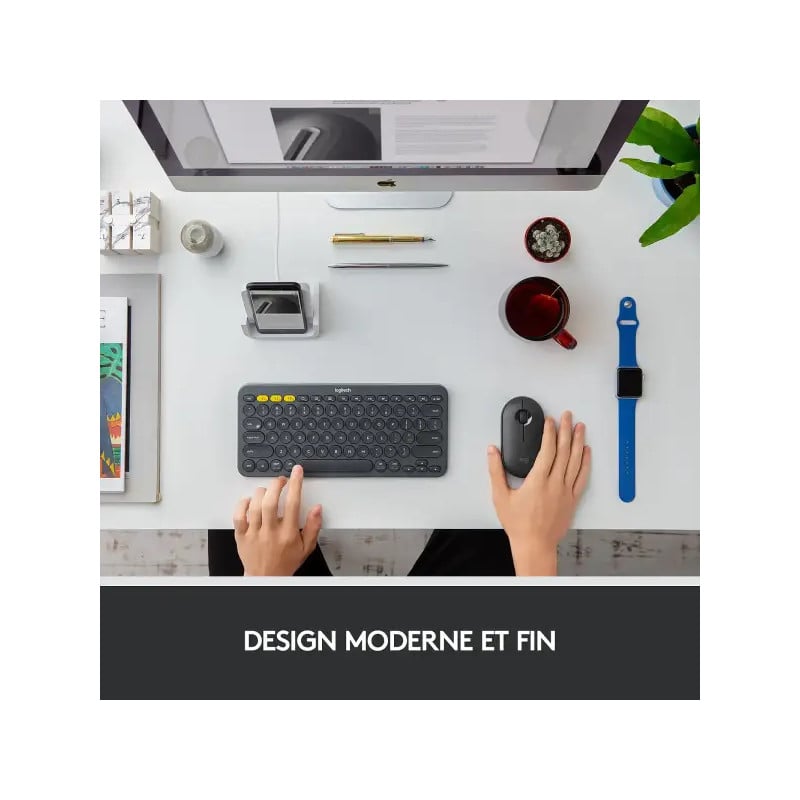 Pibble M LOGITECH PEBBLE M350 Graphite - Souris