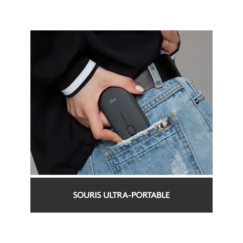 Pibble M LOGITECH PEBBLE M350 Graphite - Souris