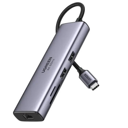 Ugreen Station d'accueil USB-C 7 en 1 (HDMI 4K) (90568)