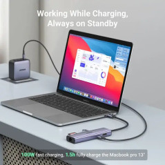 Ugreen Station d'accueil USB-C 7 en 1 (HDMI 4K) (90568)