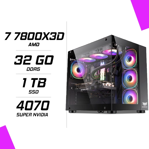 PC Gamer AMD Ryzen 7 7800X3D RTX 4070 Super