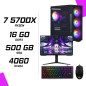 PC Gamer AMD Ryzen 7 5700X RTX 4060 8G + Ecran 24″ 165Hz + Combo