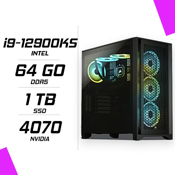 PC Gamer Intel i9-12900KS RTX 4070 12G