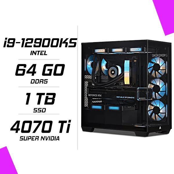 PC Gamer Intel i9-12900KS RTX 4070 Ti Super 16G