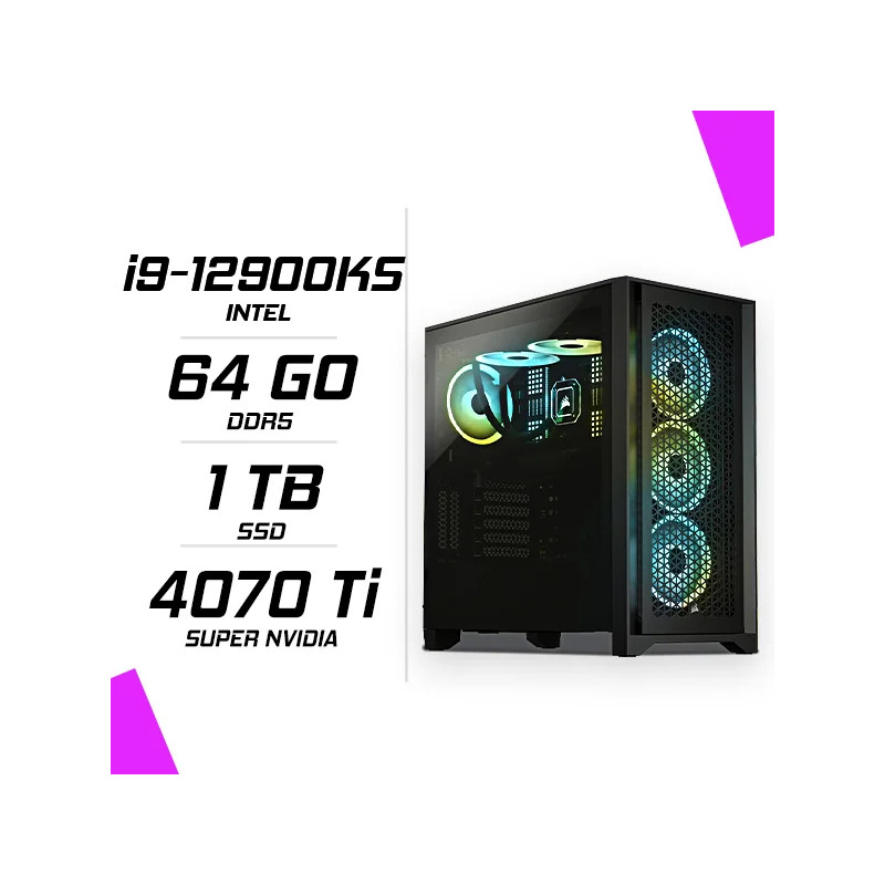 PC Gamer Intel i9-12900KS RTX 4070 Ti Super 16G