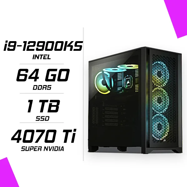 PC Gamer Intel i9-12900KS RTX 4070 Ti Super 16G