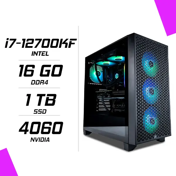 PC Gamer Intel i7-12700KF RTX 4060 8G