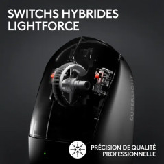 Logitech G Pro X Superlight 2 Lightspeed Noir