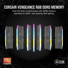 Corsair Vengeance RGB 32GB (2x16GB) DDR5 6000MHz CL30 - CMH32GX5M2B6000Z30K - RAM DIMM