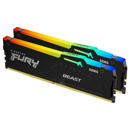 Kingston FURY Beast RGB 64GB (2 x 32GB) DDR5 6000 MHz CL36 - KF560C36BBEAK2-64