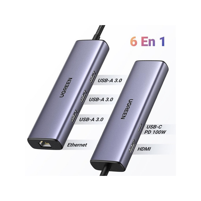 Station D'accueil Chargeur Pour OnePlus 6 - Câble USB-C 90 Cm, Support Bureau, Noir