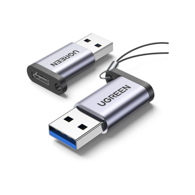 Ugreen Adaptateur USB-A Male 3.0 to USB-C Female GRIS (50533)