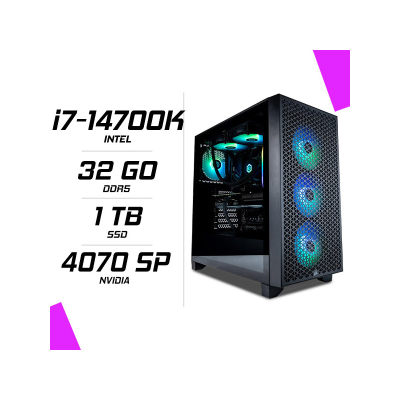 PC Gamer Intel i7-14700K RTX 4070 SUPER 12GB