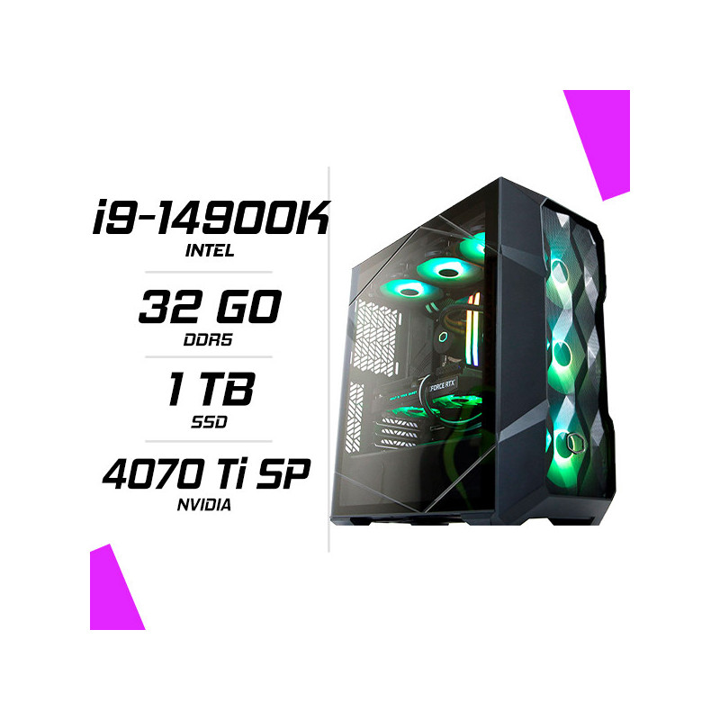 PC Gamer Intel i9-14900K RTX 4070 Ti SUPER 16GB