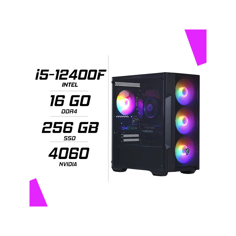 PC Gamer Intel i5-12400F RTX 4060 8G