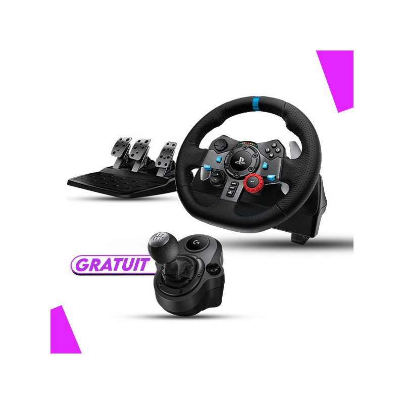 PACK Logitech G G29 Driving Force + Logitech G Driving Force Shifter (GRATUIT)