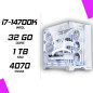 PC Gamer Intel i7-14700K RTX 4070 12GB Blanc