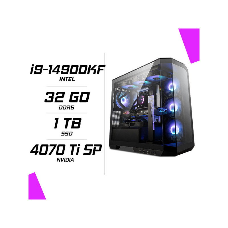 PC Gamer Intel i9-14900KF RTX 4070 Ti SUPER 16G