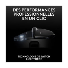 Logitech G Pro X Superlight 2 Lightspeed DEX Noir - Souris gaming