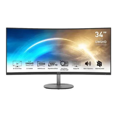 MSI PRO MP341CQ 34" 100Hz UWQHD - Ecran Gamer
