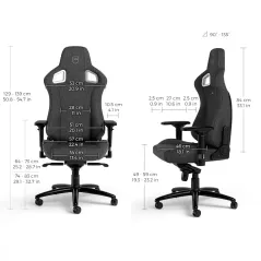 NOBLECHAIRS EPIC TX Fabric Édition Anthracite -  Chaise gamer