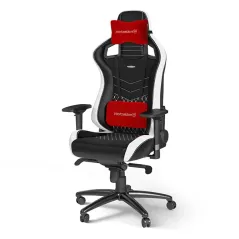 NOBLECHAIRS EPIC REAL LEATHER Noir/Rouge/Blanc -  Chaise gamer