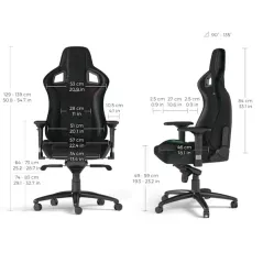 NOBLECHAIRS EPIC REAL LEATHER Noir -  Chaise gamer